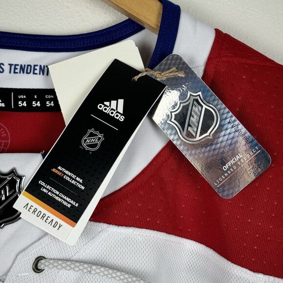 Montreal Canadiens Jersey Adidas Size 54 AdiZero NHL Authentic NWT White Red - Picture 5 of 10